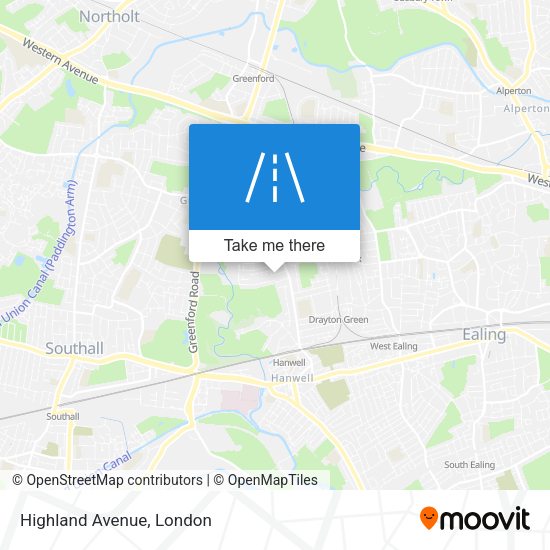 Highland Avenue map