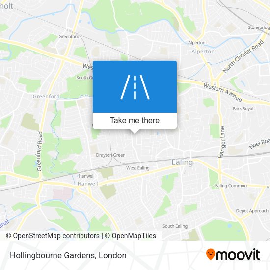 Hollingbourne Gardens map