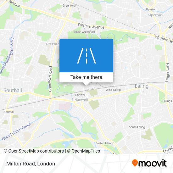 Milton Road map