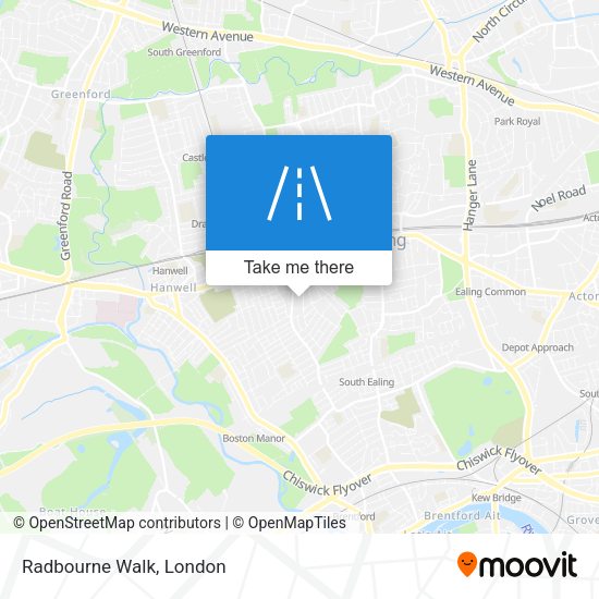 Radbourne Walk map