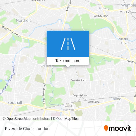 Riverside Close map