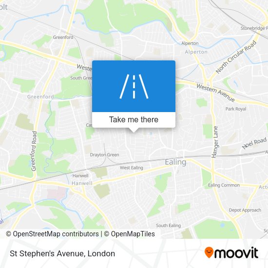 St Stephen's Avenue map
