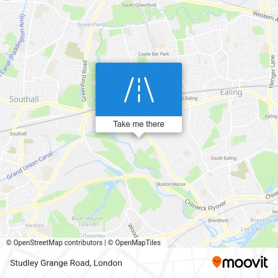 Studley Grange Road map