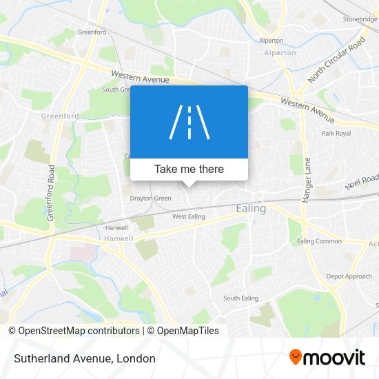 Sutherland Avenue map