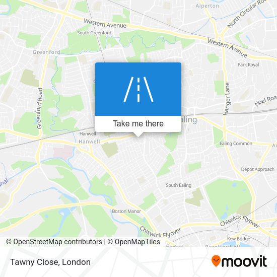 Tawny Close map