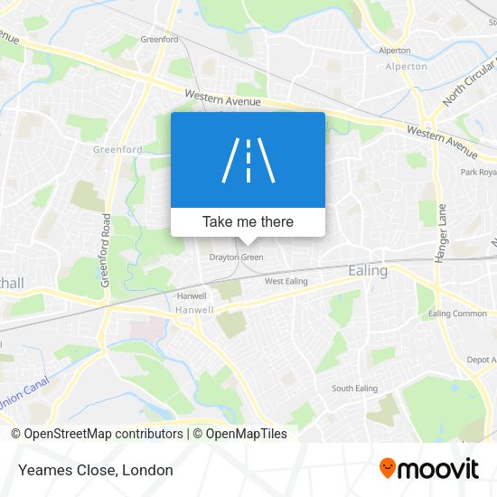 Yeames Close map