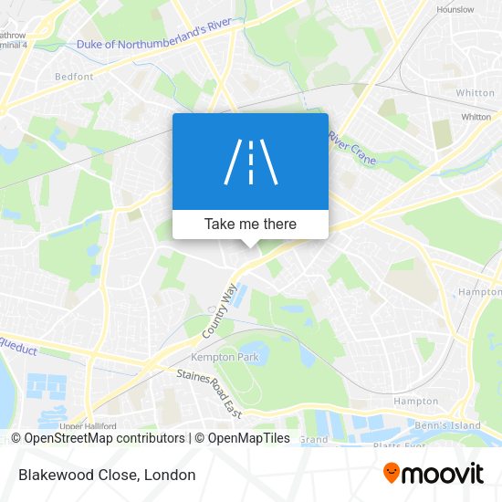 Blakewood Close map