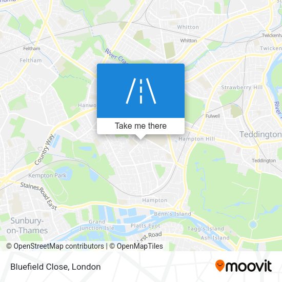 Bluefield Close map