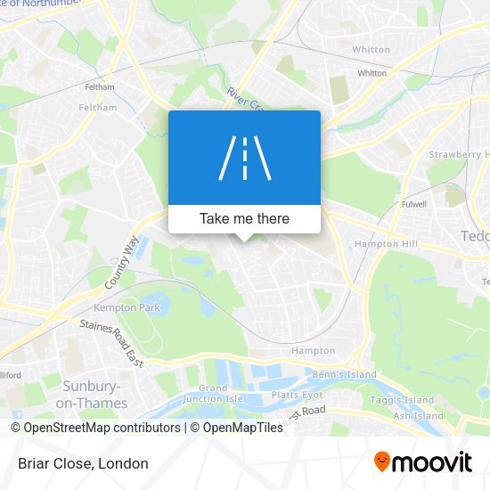 Briar Close map