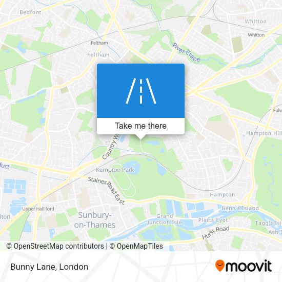 Bunny Lane map