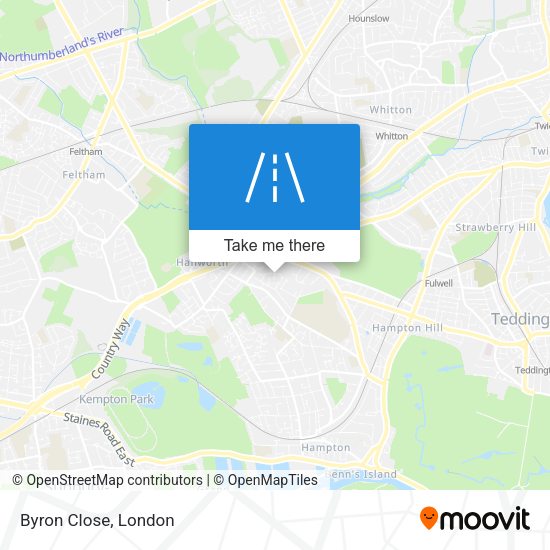 Byron Close map