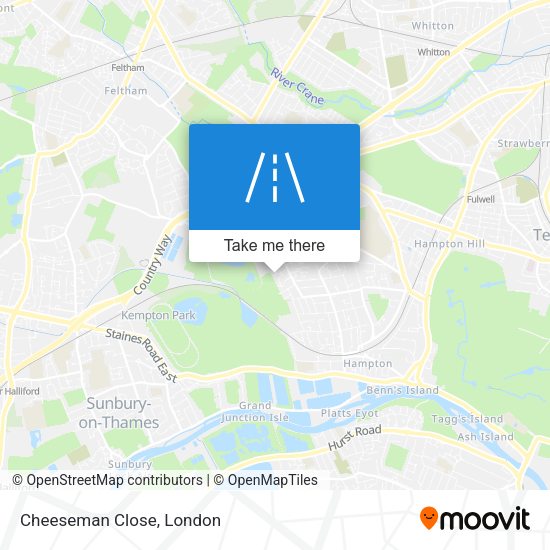 Cheeseman Close map
