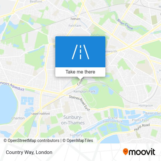 Country Way map