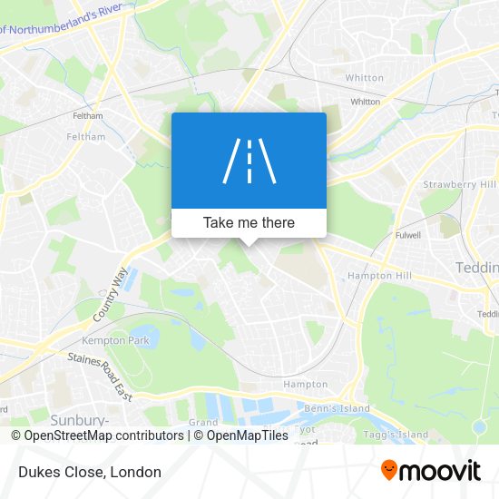 Dukes Close map