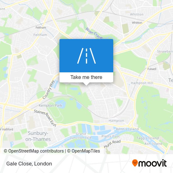 Gale Close map