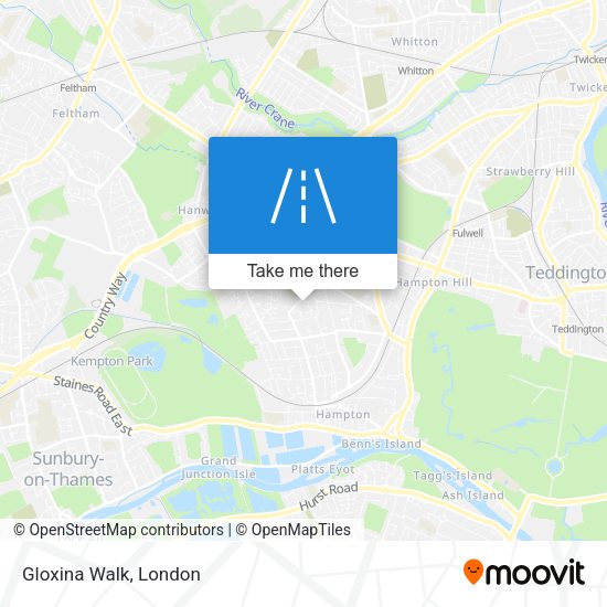 Gloxina Walk map