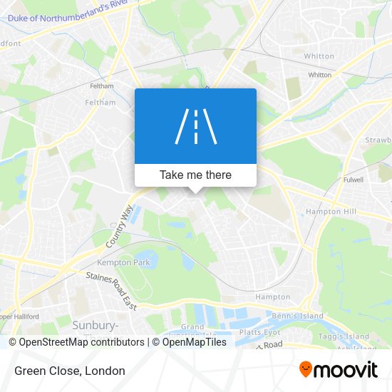 Green Close map