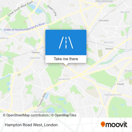 Hampton Road West map