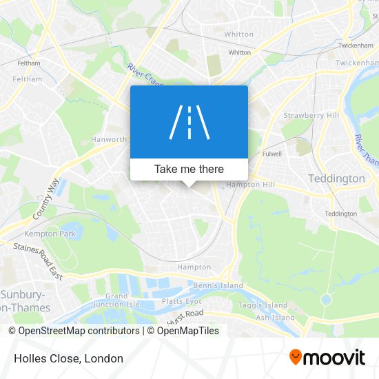 Holles Close map