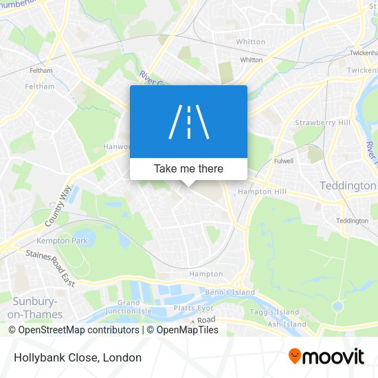 Hollybank Close map