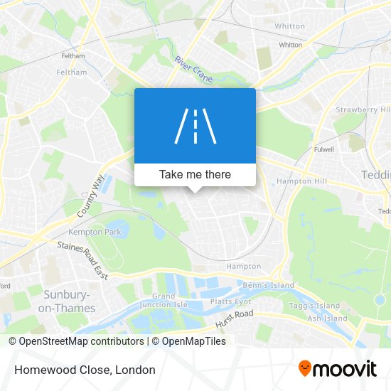 Homewood Close map