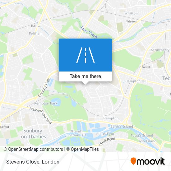 Stevens Close map