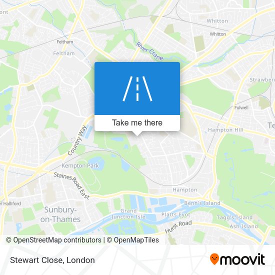 Stewart Close map