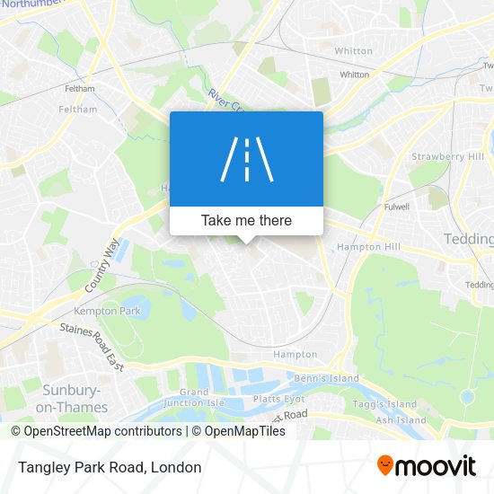 Tangley Park Road map