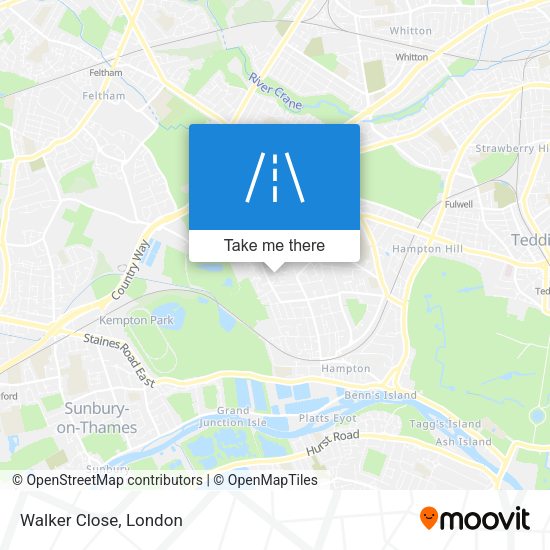 Walker Close map