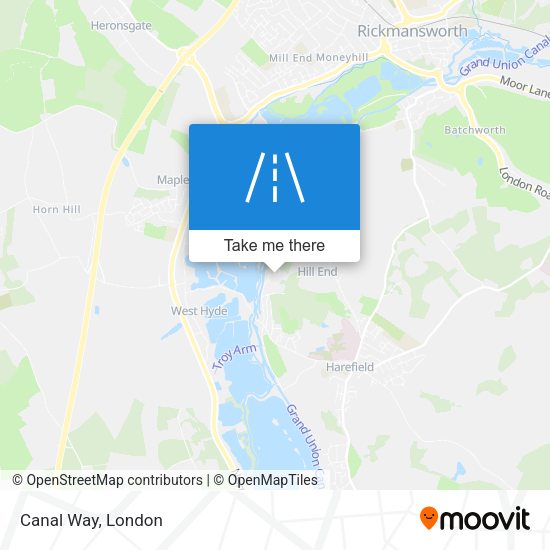 Canal Way map