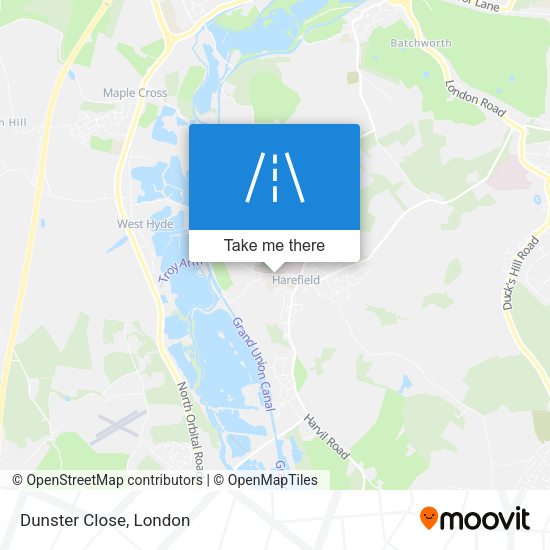 Dunster Close map