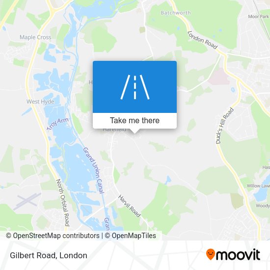 Gilbert Road map