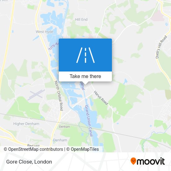 Gore Close map