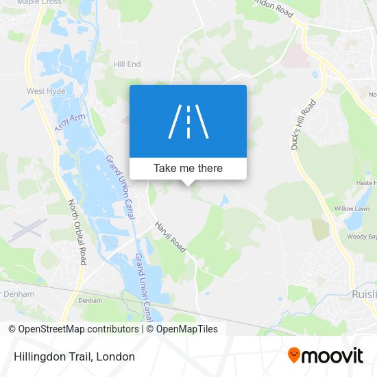 Hillingdon Trail map