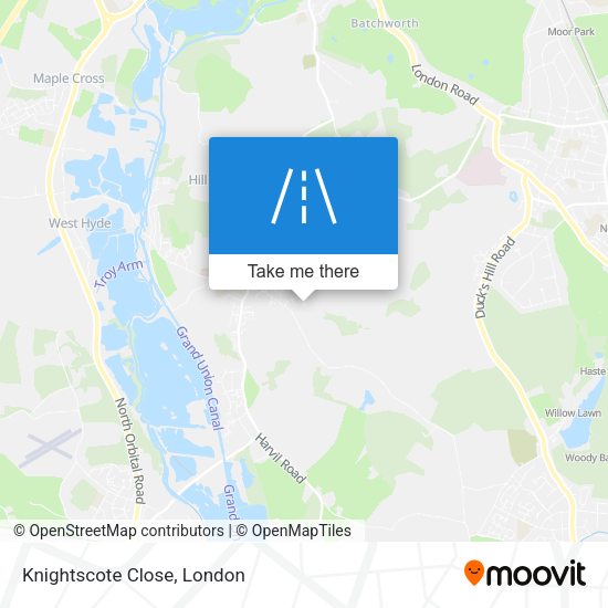 Knightscote Close map