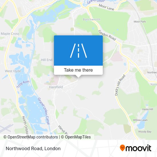 Northwood Road map