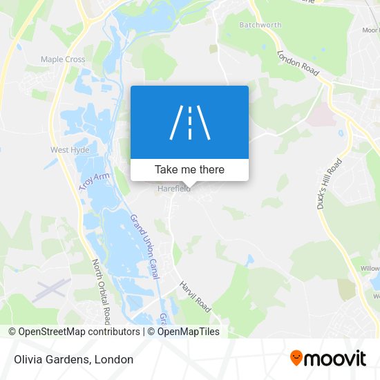 Olivia Gardens map