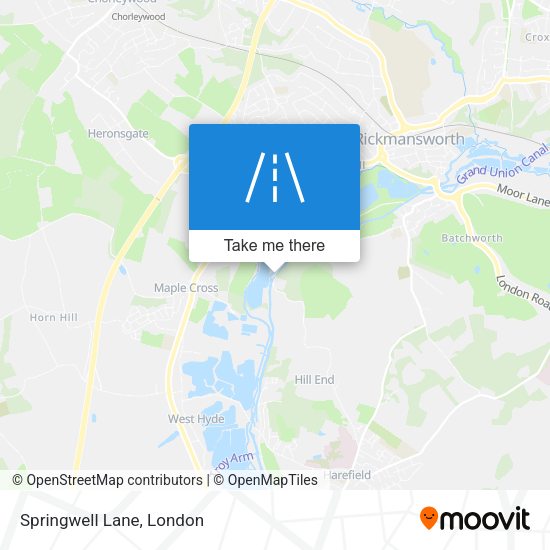 Springwell Lane map