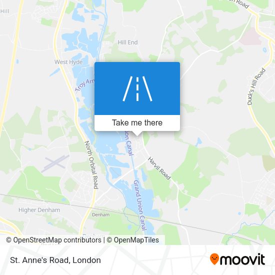 St. Anne's Road map