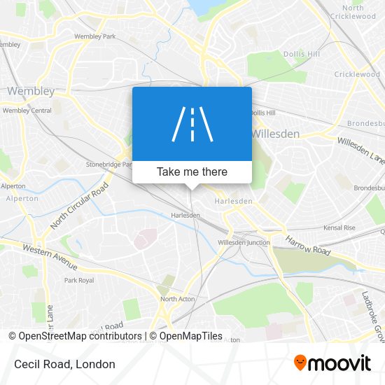 Cecil Road map