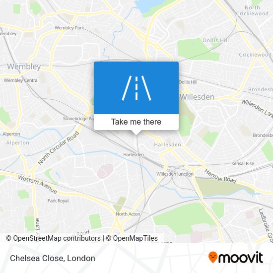Chelsea Close map