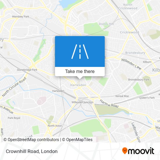 Crownhill Road map