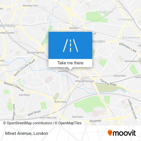 Minet Avenue map