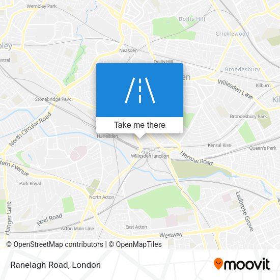 Ranelagh Road map
