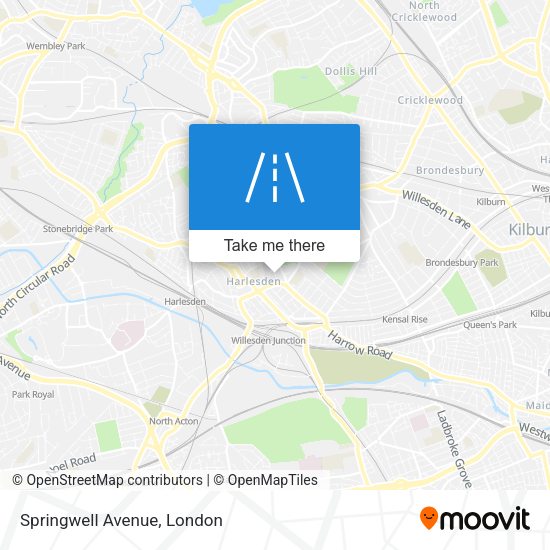 Springwell Avenue map