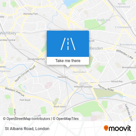 St Albans Road map