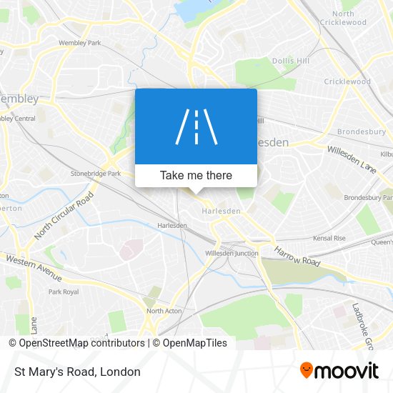 St Mary's Road map