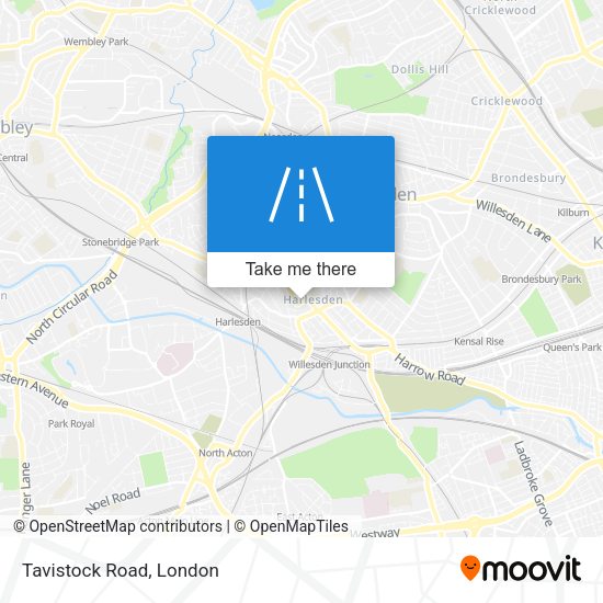 Tavistock Road map