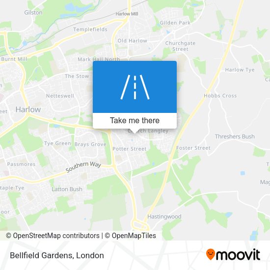 Bellfield Gardens map