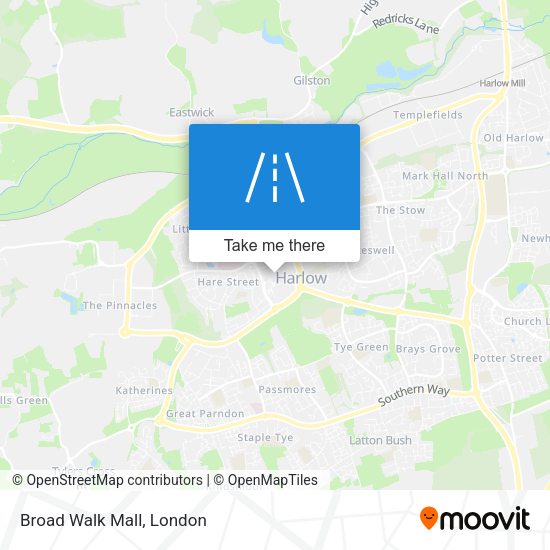 Broad Walk Mall map